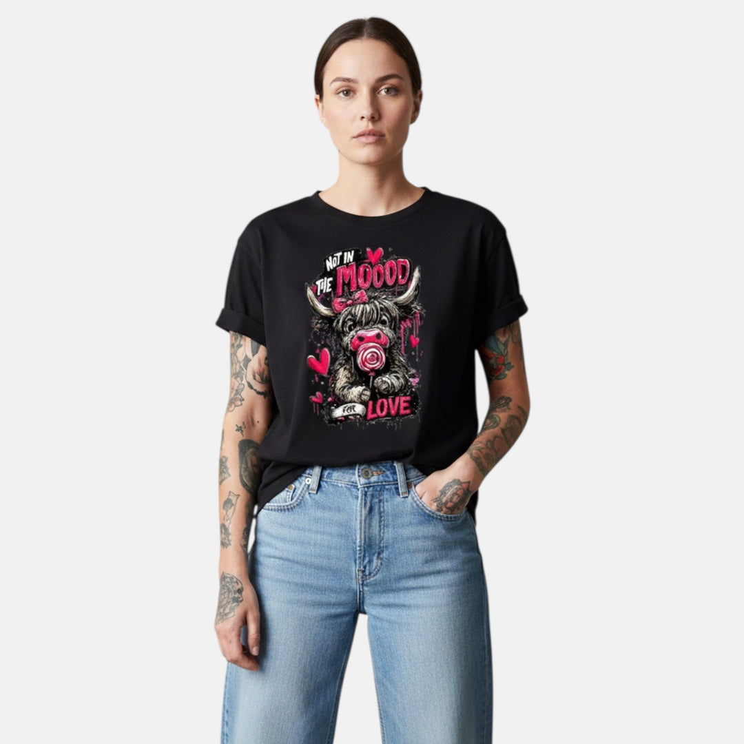 🖤 The Rolled-Up Statement — Damen Bio-Shirt