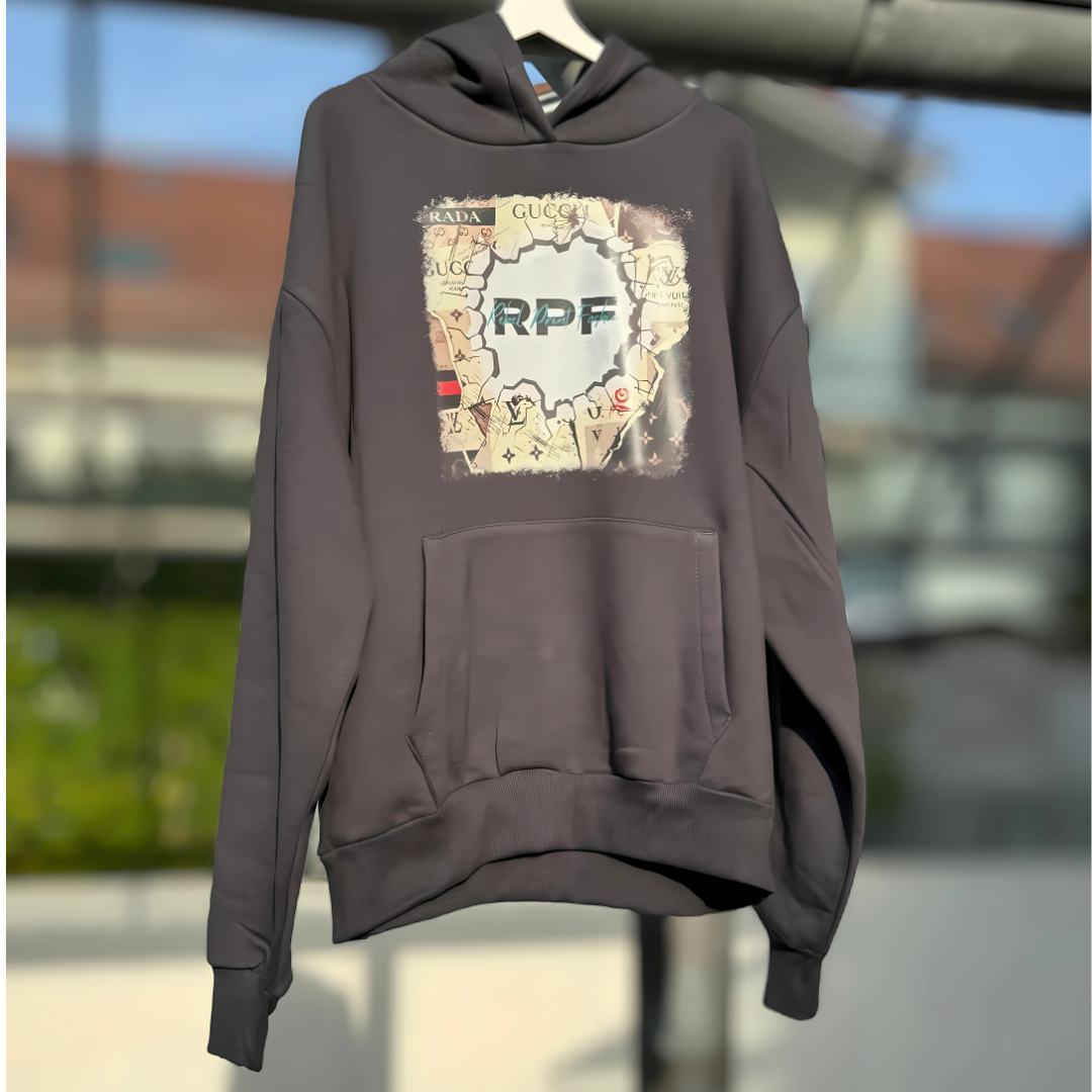 Hoodie Rebel Print