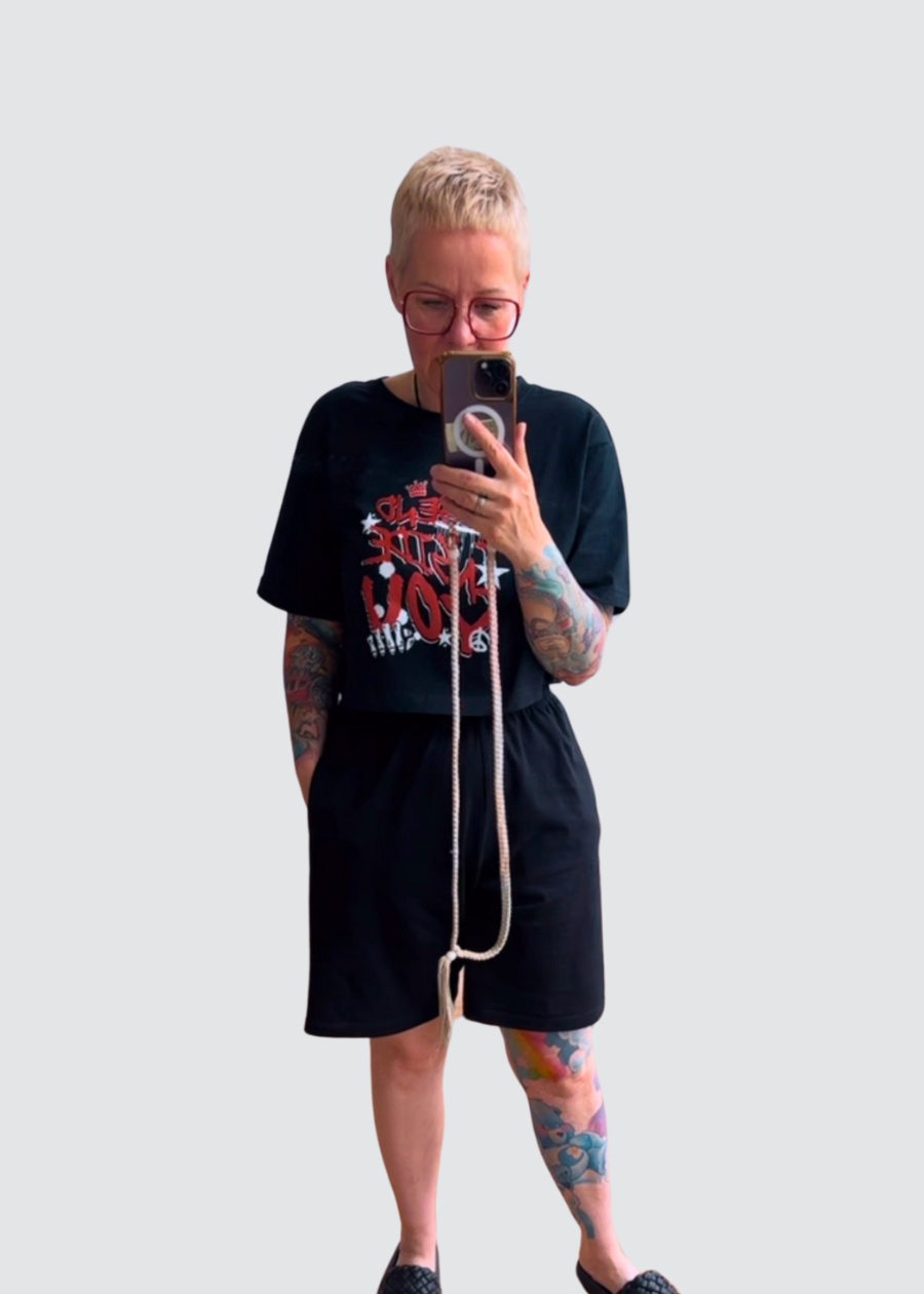 🖤 SCHWARZE SHORTS - REBEL BASIC SOMMER EDITION