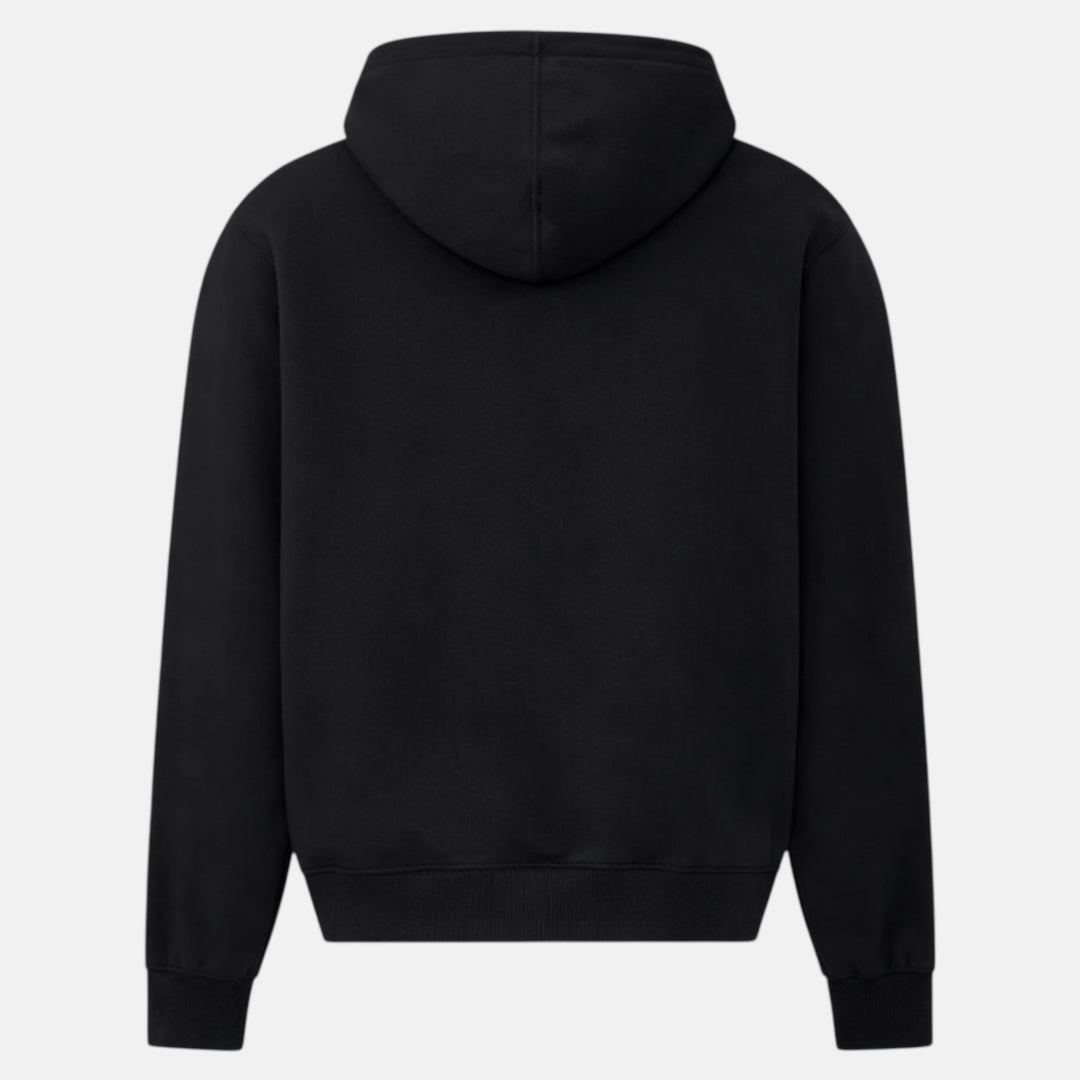 🖤 The Bomber-Hybrid — Fleecejacke mit Kapuze