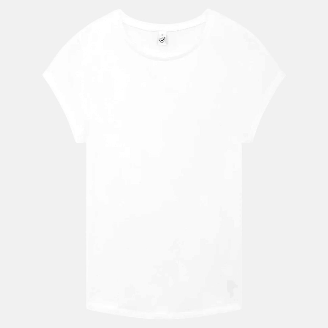 🖤 The Rolled-Up Statement — Damen Bio-Shirt
