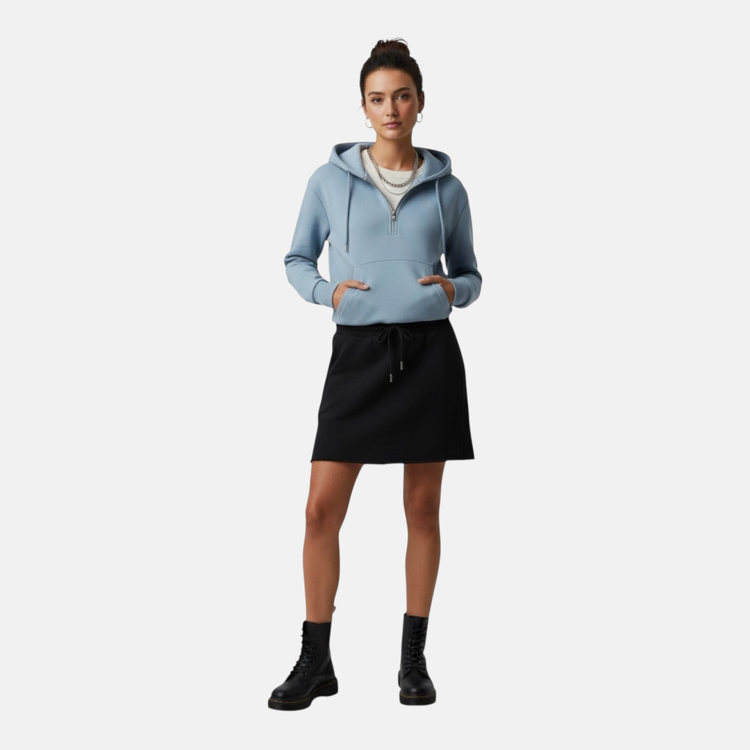 🖤 Urban Cozy — Der Damen Half-Zip Hoodie