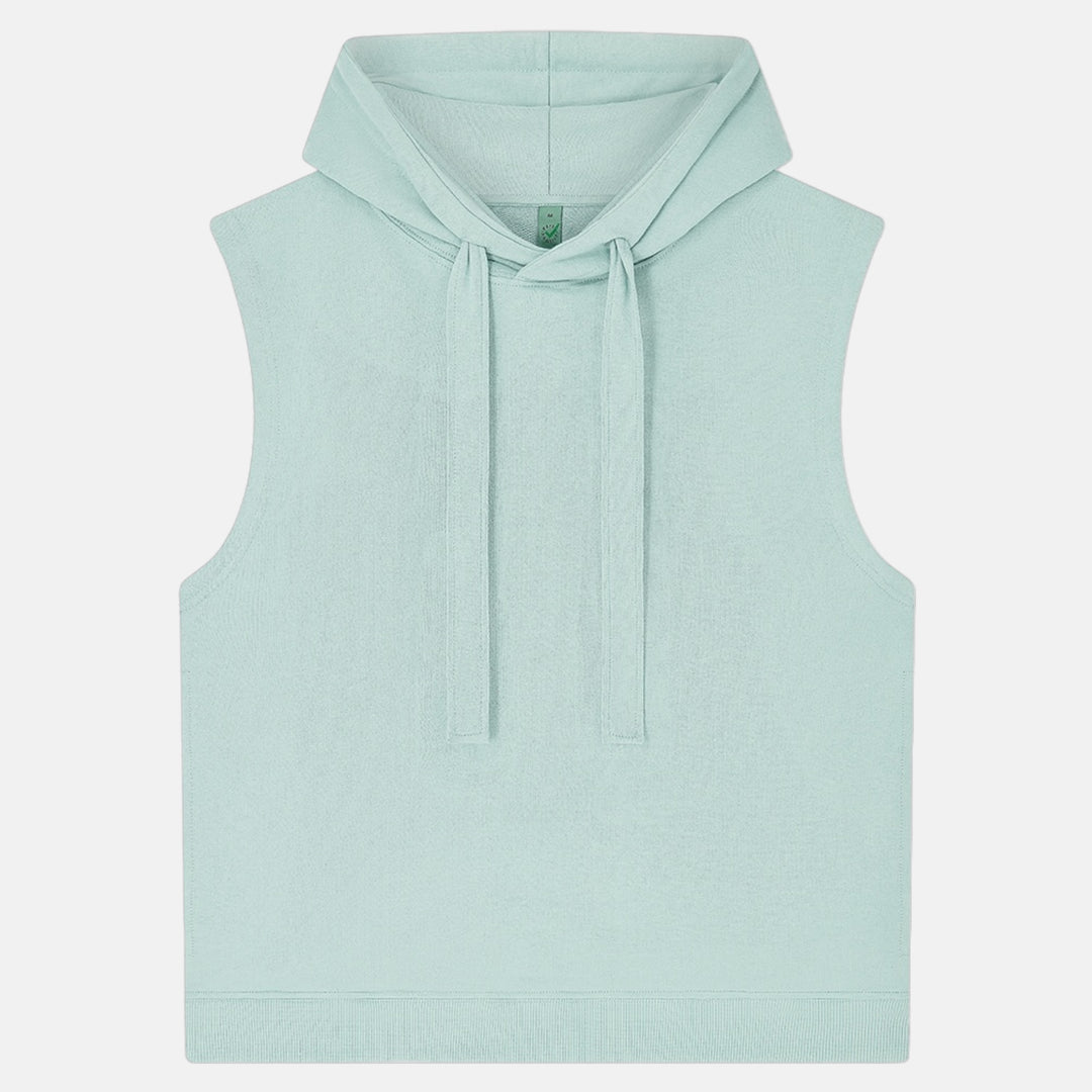 Sleeveless Shadow Organic Hoodie