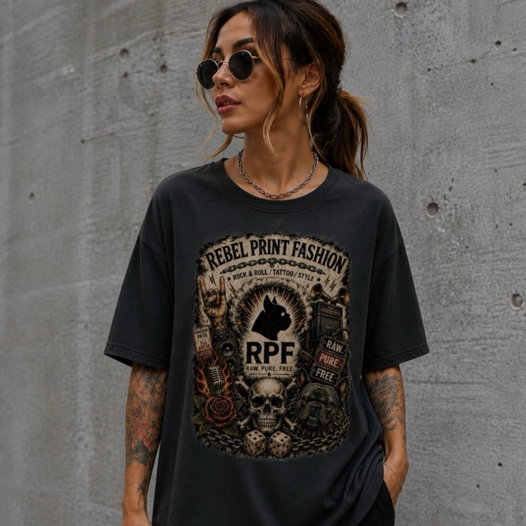 Rebel Print Fashion – "Tour Shirt"