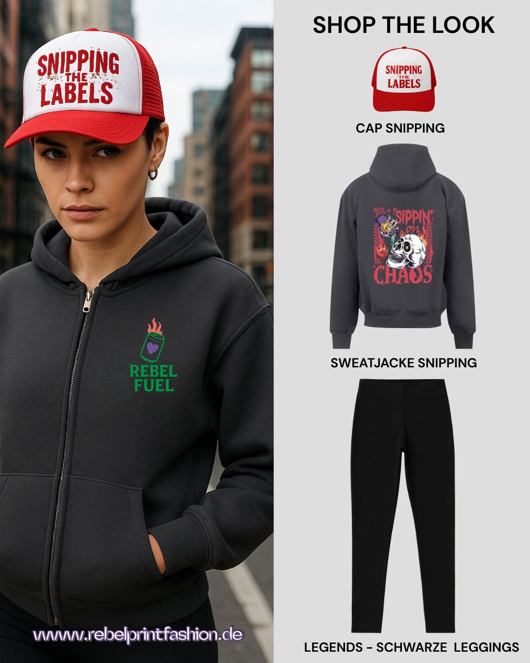 🧢 SNIPPING THE LABELS – Cap im Statement-Look