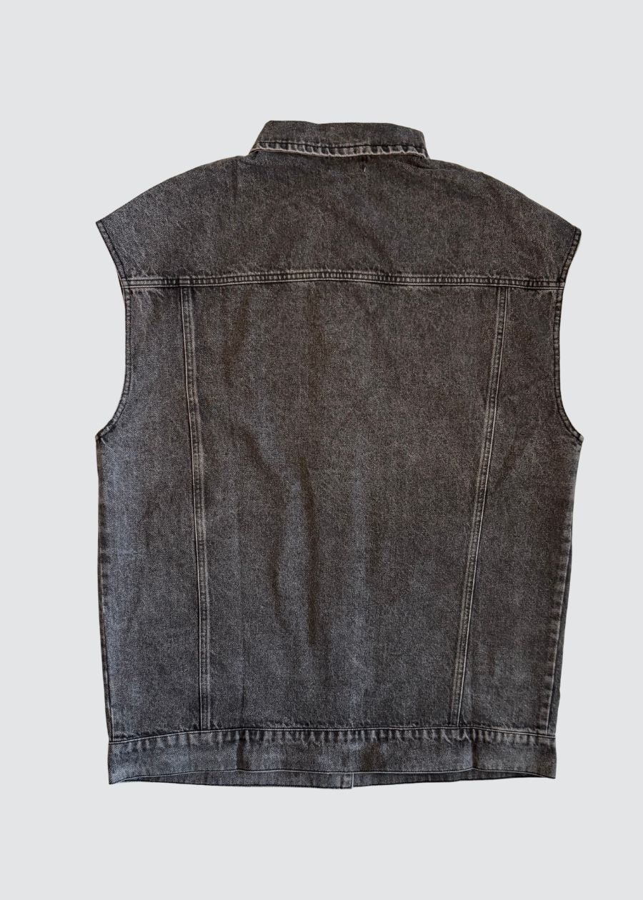 🛠️ OVERSIZED DENIM WESTE– GRAY VINTAGE