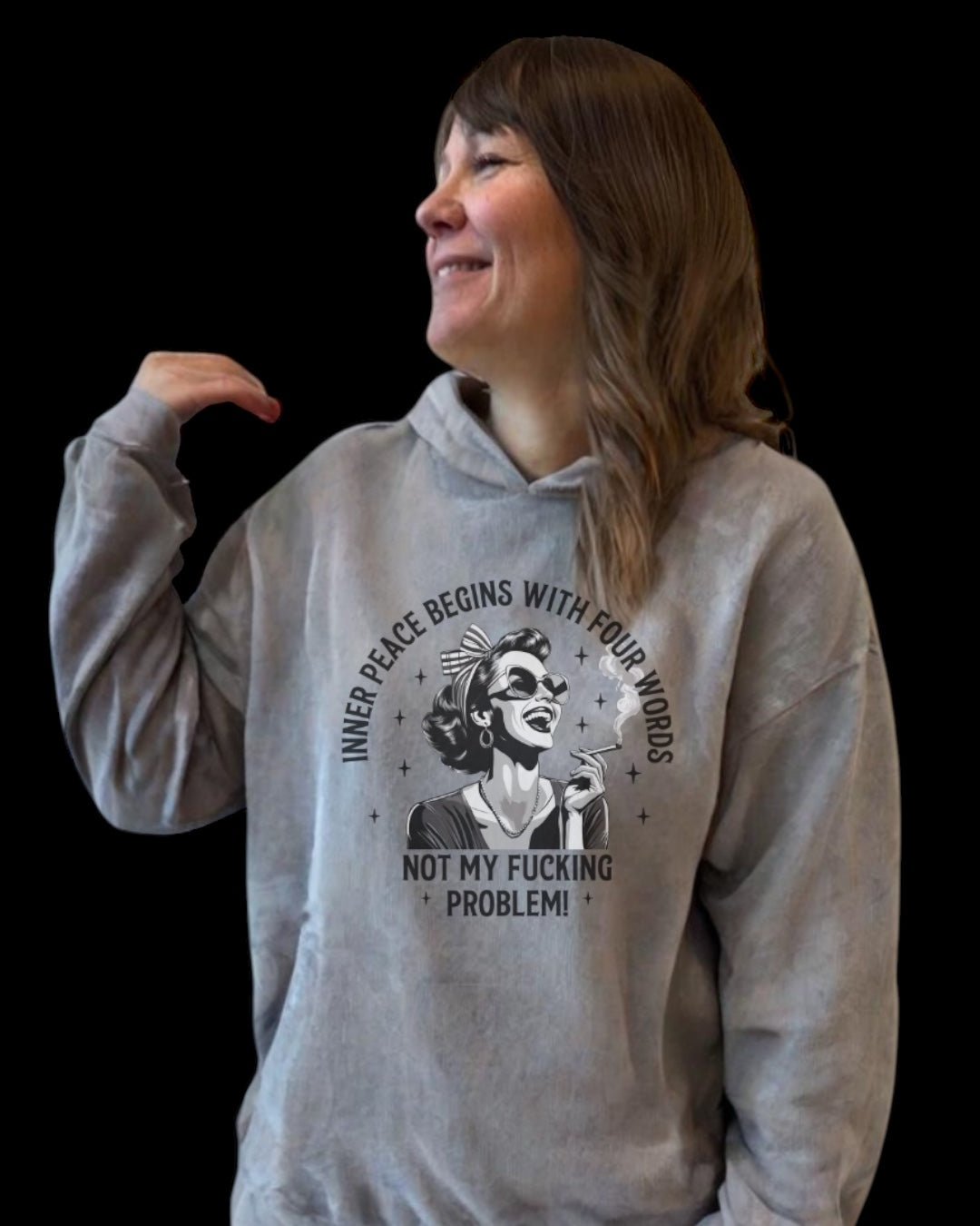 Acid Washed Hoodie - REBEL.PRINT.FASHION