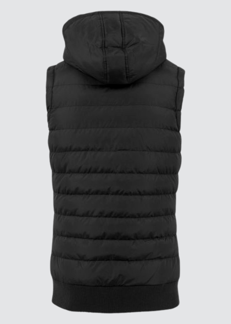 🩷 REBEL PUFFER VEST – BLACK
