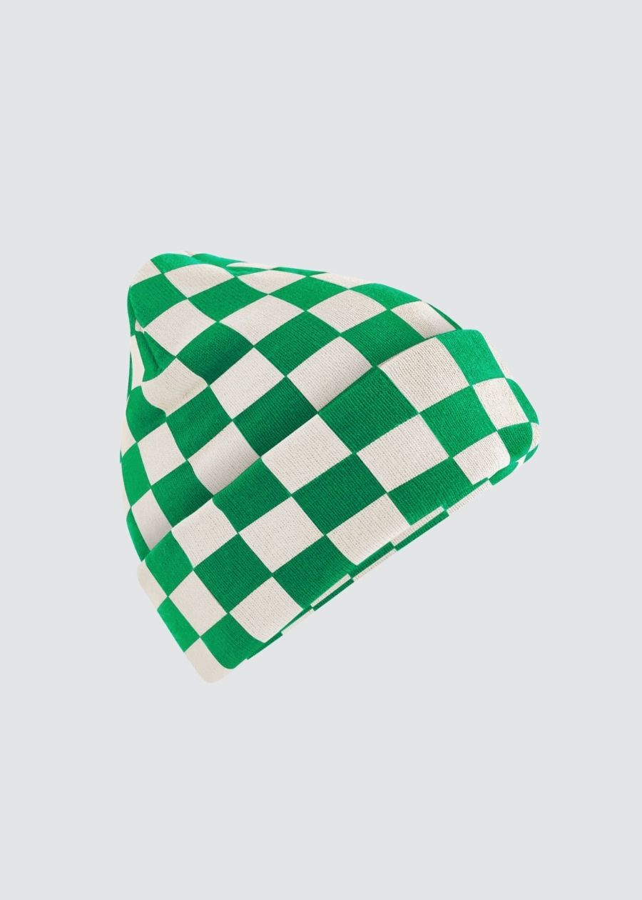 🧢 Rebel Schachbrett-Mütze – Unisex Beanie