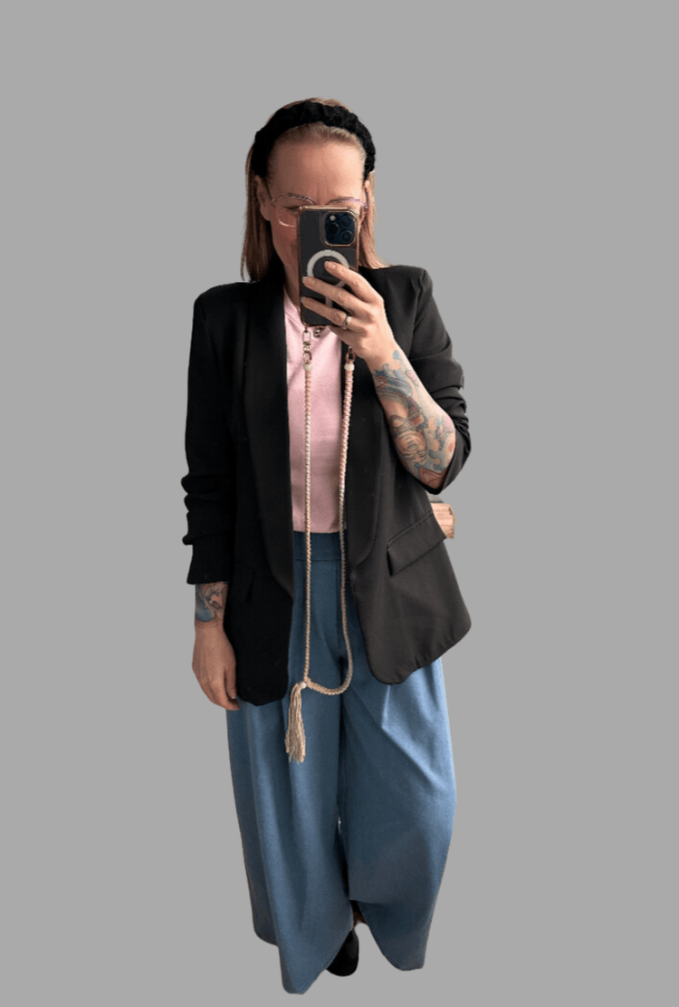 Hose in Jeansoptik - REBEL.PRINT.FASHION