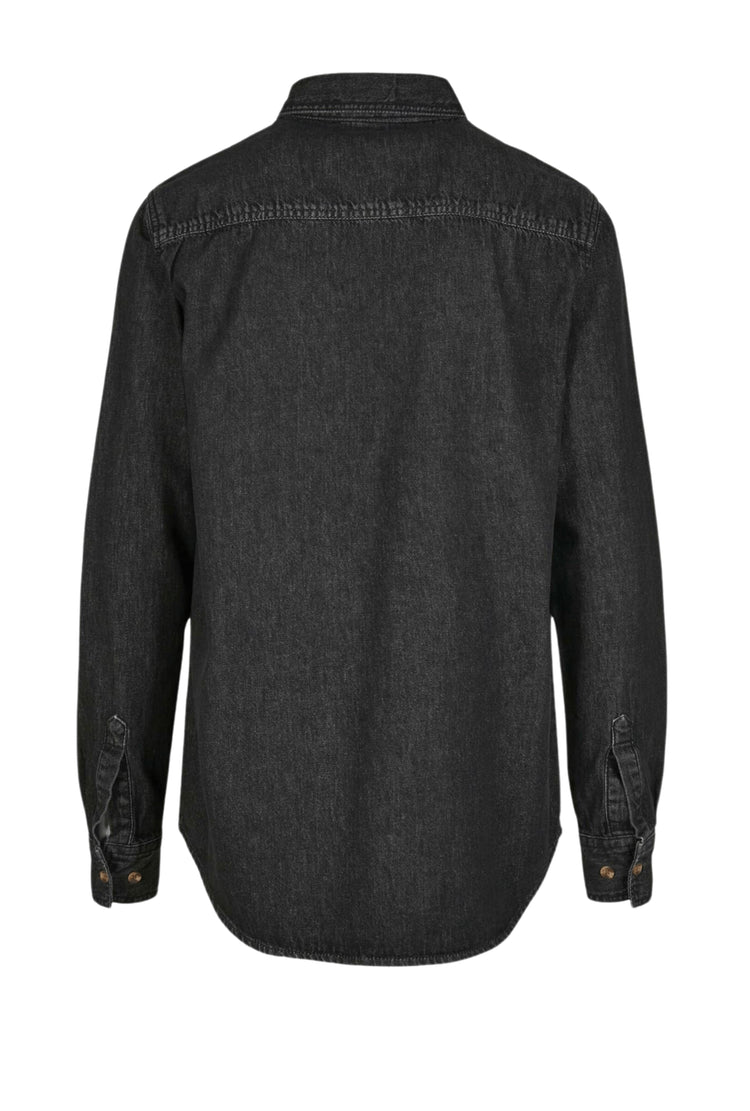 Jeans Hemd Blacked Washed - REBEL.PRINT.FASHION