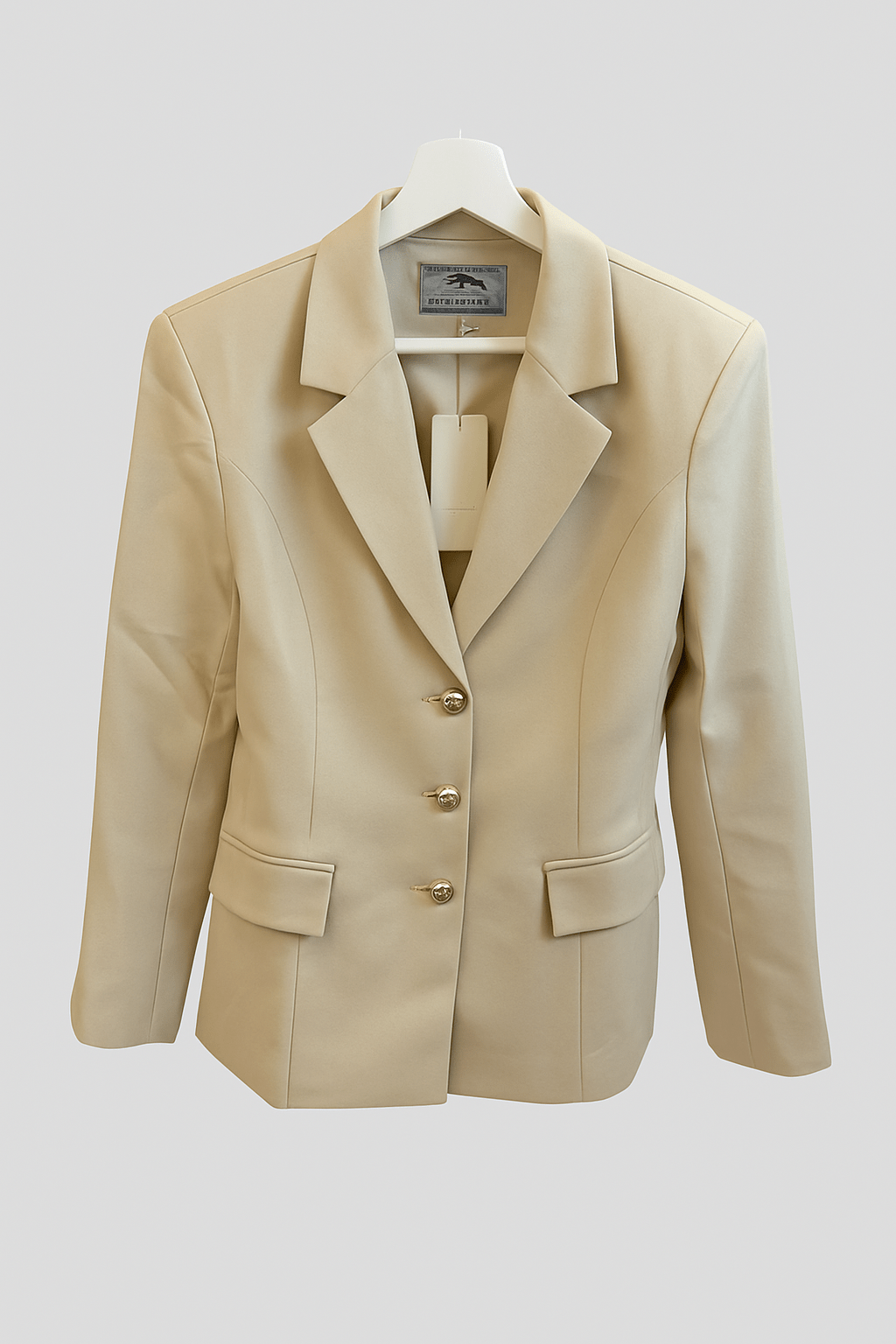 Power Chic - Blazer in Sandbeige - rebelprintfashion
