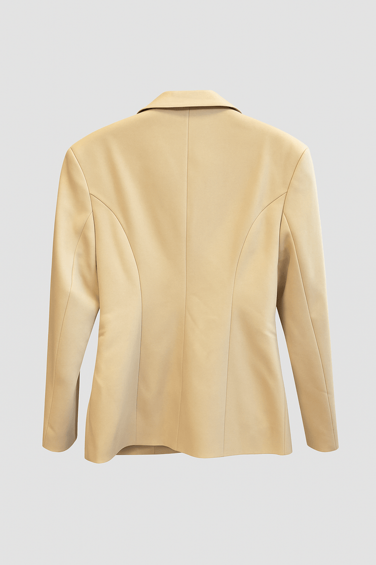 Power Chic - Blazer in Sandbeige - rebelprintfashion